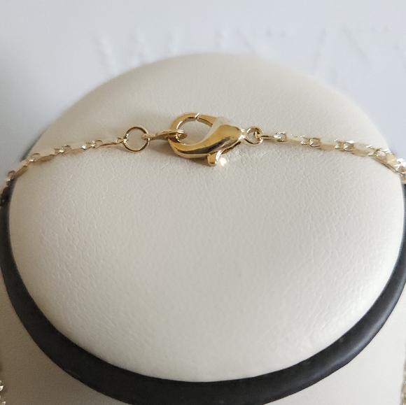 Gold Plated Teddy Bear Necklace and Earring Set - Picture 4 of 5